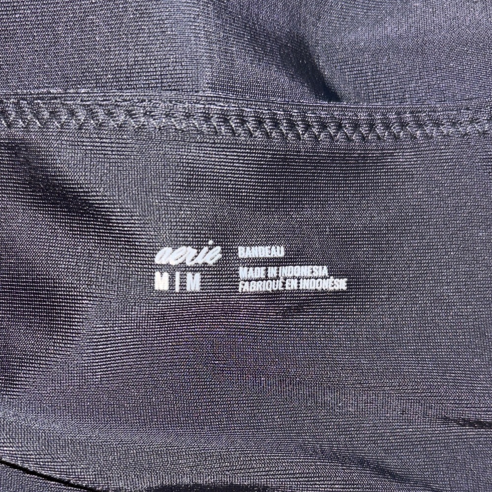 Aerie Black‎ Asymmetrical Bikini Top Size M - Picture 3 of 3